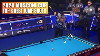 TOP 8 BEST JUMP SHOTS  Mosconi Cup 2020 9Ball Pool [upl. by Atsed]