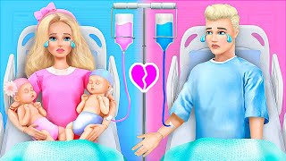 Barbie y Ken en el Hospital  30 Manualidades para Muñecas [upl. by Swift]