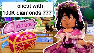 CHEST THAT GIVES YOU 100K DIAMONDS IN ROYALE HIGH TRUE OR SCAM royalehigh [upl. by Henrietta919]