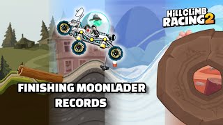 🥓 FINISHING my MOONLANDER MASTERY RECORDS  Hill Climb Racing 2 😵 [upl. by Ailam146]