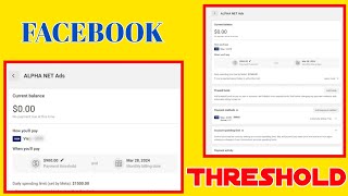 Facebook Threshold Method  Facebook Auto Pay Method  Facebook Prepaid Method [upl. by Leumhs]