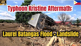 Aftermath of Typhoon Kristine A Walking Tour Through Devastated Laurel Batangas [upl. by Ancell]