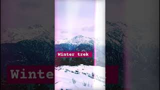 winter trek  pindari range mountains nature [upl. by Oramug]