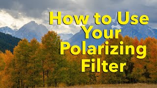 How to Use a Polarizing Filter [upl. by Rammus]