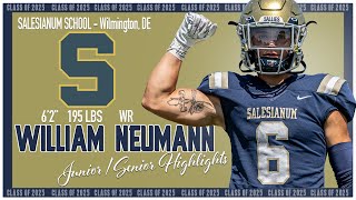 Billy Neumann Junior  Senior Highlights  Salesianum 25 [upl. by Manvel]