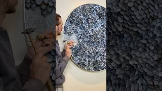 Day 5 of making a large sea shell wall decoration blueplanet artprocess process craft day5 [upl. by Birecree]