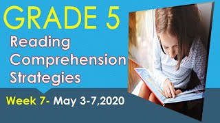 READING COMPREHENSION TIPS AND STRATEGIESWEEK 5GRADE 5 [upl. by Ecertak81]