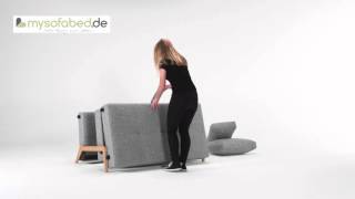 CUBED 140 von INNOVATION Schlafsofa mit Holzfüßen  mysofabedde [upl. by Radford]