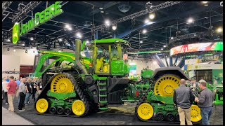 John Deere 9RX 830 at 2024 Commodity Classic  830 HP  No DEF [upl. by Drallim]