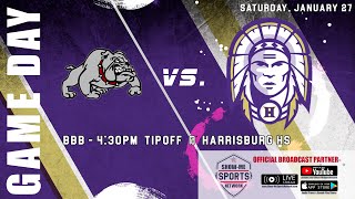 BBB Hallsville Indians vs Harrisburg Bulldogs 012724 Broadcast 0474 [upl. by Wurst776]