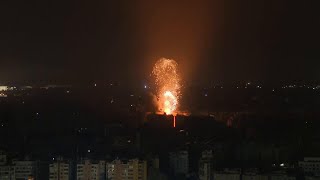 Explosions and smoke plumes over Beirut as Israeli continues bombardment [upl. by Oliver642]