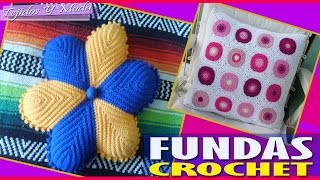 Fundas de Almohada y Cojín Tejidos a Crochet [upl. by Aubine319]