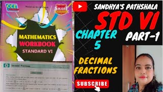 MathematicsWorkbook Navneet SolutionStd 6th Maharashtra BoardChapter 5 Pt 1 Decimal Fraction [upl. by Woods]