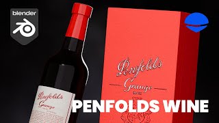 Penfolds Wine Bottle 3D Modeling in Blender [upl. by Ulrikaumeko]