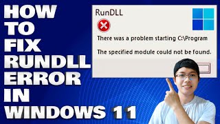 How To Fix RunDLL Error in Windows 1011 Solution [upl. by Otho]