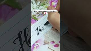 Como fazer caligrafia caligrafia caligraphy handwriting writing caneta shorts [upl. by Gotthelf]