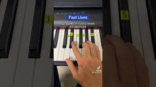 past lives sapientdreams Easy Piano Tutorial piano forbeginners [upl. by Amelina]