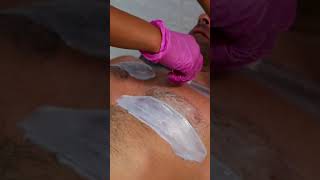 Mans chest waxing with Kai Hard Wax Balck Coral Wax [upl. by Ettelracs]