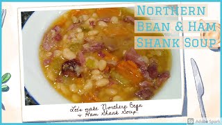 NORTHERN BEAN AND HAM SHANK SOUP  CROCKPOT  SIMPLE AND DELICIOUS 🤗💖🍴 [upl. by Odlabso]