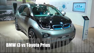 BMW i3 2016 vs Toyota Prius 2016 [upl. by Llewsor]