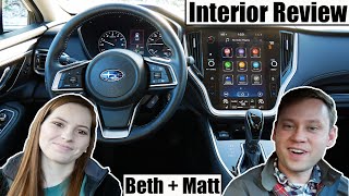 2020 Subaru Legacy Interior Review Beth  Matt [upl. by Attenod]