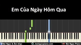 Em Của Ngày Hôm Qua  Sơn Tùng MTP  Piano Tutorial 35  Bội Ngọc Piano [upl. by Ecinnahs]