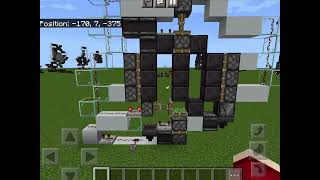 Super fast 3x3 piston door on Minecraft bedrock edition [upl. by Atikat]