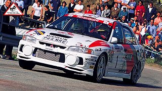 Tommi Mäkinen  Mitsubishi Lancer Evo IV  Rallye Catalunya 1997 Passats de canto Telesport [upl. by Caylor836]