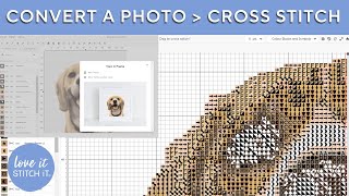 How to Easily Convert a Photo into a Cross Stitch Pattern [upl. by Oisacin]