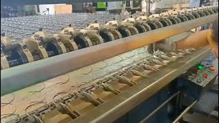 Semiauto mattress bonnell spring assembly making machine [upl. by Edroi]