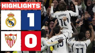 REAL MADRID 1  0 SEVILLA FC  RESUMEN LALIGA EA SPORTS [upl. by Trevethick]