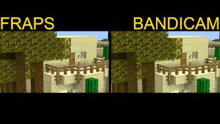 FRAPS vs BANDICAM Side by Side Comparison [upl. by Tammara]