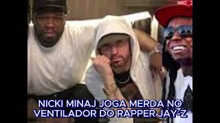 TRETA  NICKI MINAJ JOGOU MERDA NO VENTILADOR DO RAPPER AMERICANO JAYZ MARIDO DA BEYONCE shorts [upl. by Noskcire]