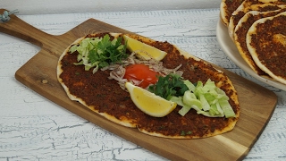 Lahmacun Tarifi Lahmacun Rezept [upl. by Enirehtacyram]