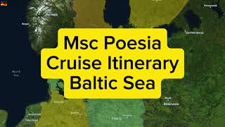 Msc Poesia Cruise Itinerary 🛳 11 days Baltic Sea cruise from 12 to 23 September 2024 [upl. by Yemerej]