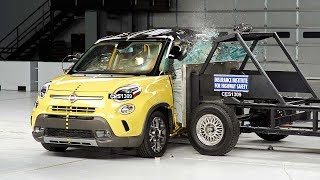 2014 Fiat 500L side IIHS crash test [upl. by Razal522]