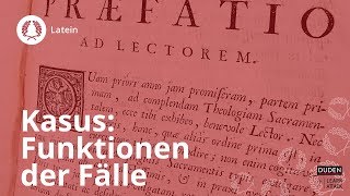 Lateinische Kasus Funktionen der Fälle im Überblick – Latein  Duden Learnattack [upl. by Griff]