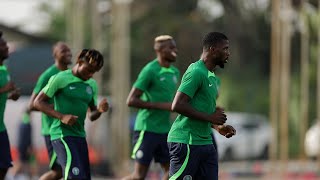 NIGERIA VS IVORY COAST AFCON FINAL SUPER EAGLES IN MAKE OR MAR TRAINING SESSION ZAIDU RETURNS [upl. by Surad678]