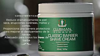 Clubman Pinaud  CLASSIC BARBER SHAVE CREAM [upl. by Coh]