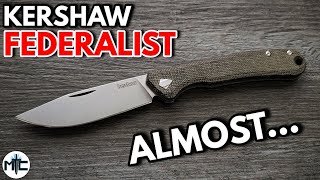 Kershaw Federalist Folding Knife  Overview and Review [upl. by Ecnarret]