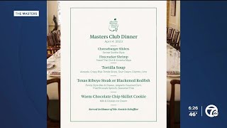 Masters Tournament reveals Scottie Schefflers menu for champions dinner [upl. by Nibbor]