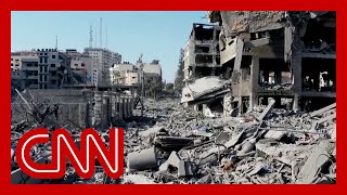 Drone footage of wartorn Gaza shows immense destruction [upl. by Anoyk]