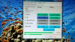 SSD Samsung 830 speed test SATA II [upl. by Helse193]