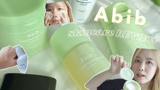 ABIB Skincare Review🍀✨  Abib Heartleaf Line  Cleanser Spot pad Quick sunstick Honest Review [upl. by Lundin]