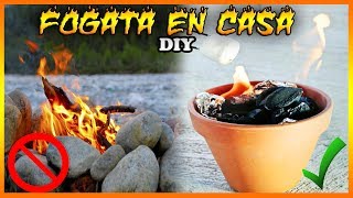 Haz Una Fogata En Casa Fácil  DIY  Cooking Note [upl. by Irap565]