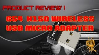 Product Review  NetGear G54N150 Wireless USB Micro Adapter WNA1000M [upl. by Frohman]