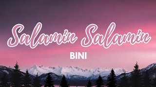 BINI  Salamin Salamin Lyrics [upl. by Kristin]