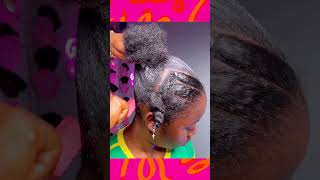 Simple amp Cute rubberband natural hairstyle 💕🔥 [upl. by Trillby]