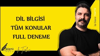 Dil Bilgisi  TÃœM KONULAR  Full Deneme  RÃœÅTÃœ HOCA [upl. by Eceinaj464]