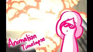 Glitchtale Animation Timelapse  BOOM [upl. by Lenette]